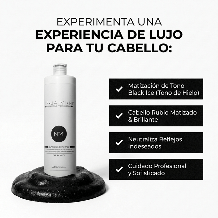 Champú matizador negro cabello profesional modo uso pigmentos negros