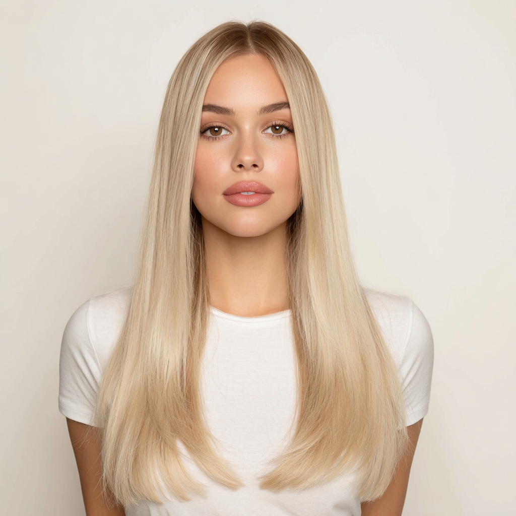 Cabello rubio o gris