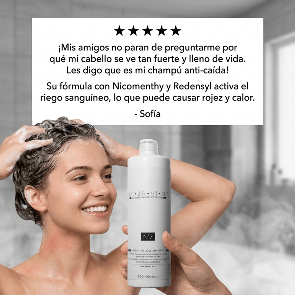 Champú anticaída intenso profesional resultado cabello más denso
