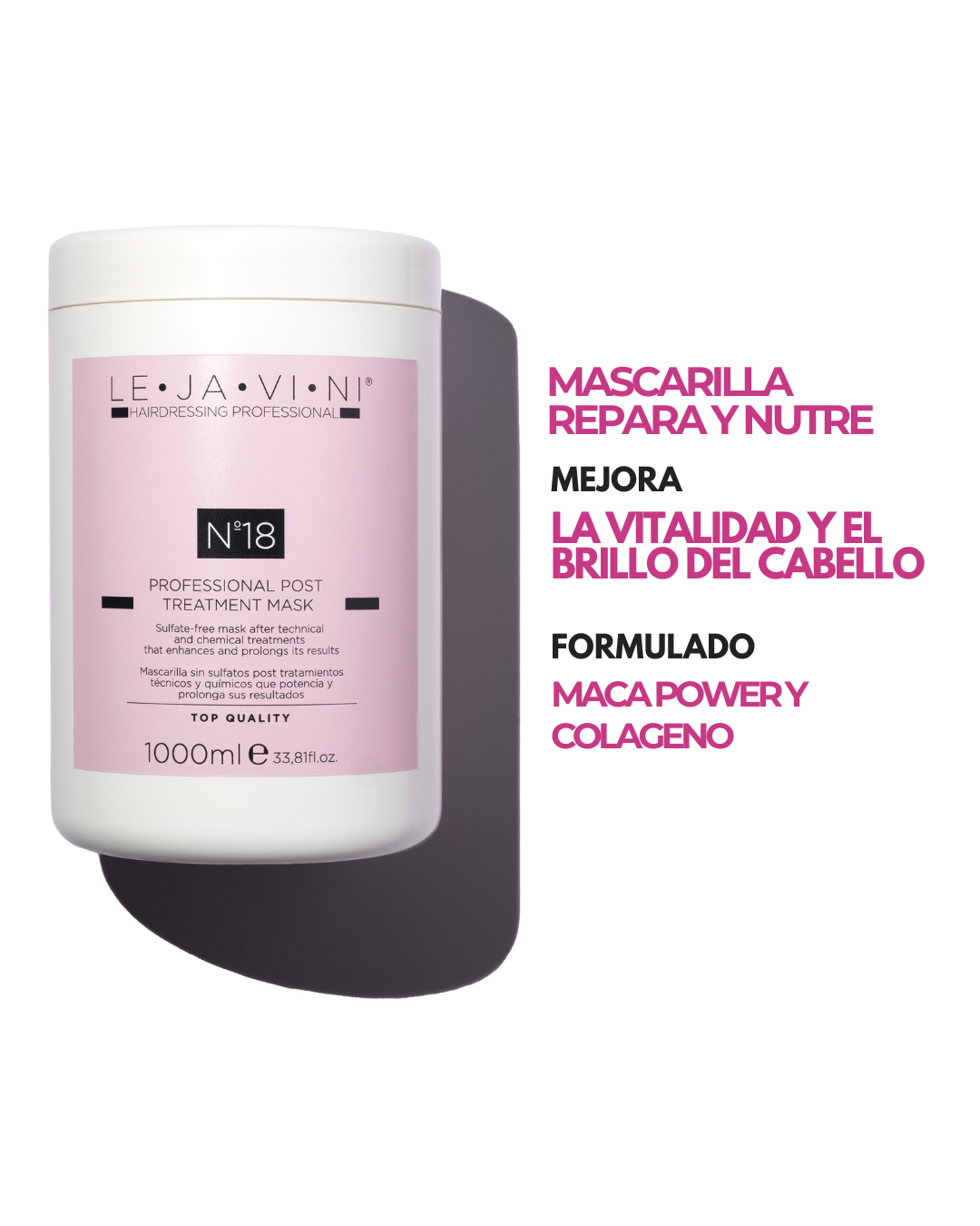 LE·JA·VI·NI® Nº18 PROFESSIONAL POST TREATMENT MASK 1Kg