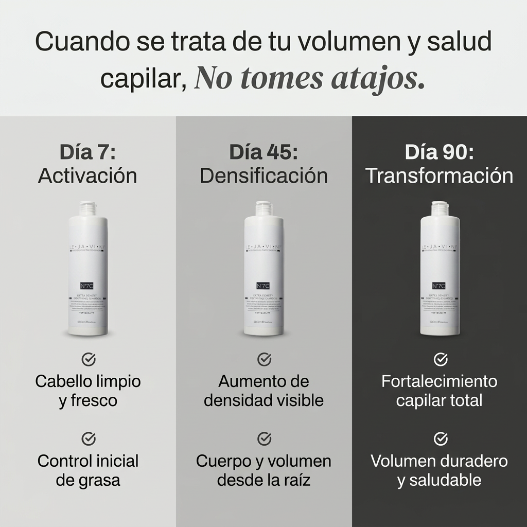 Champú fortificante densidad cabello tecnología 4D LE·JA·VI·NI®