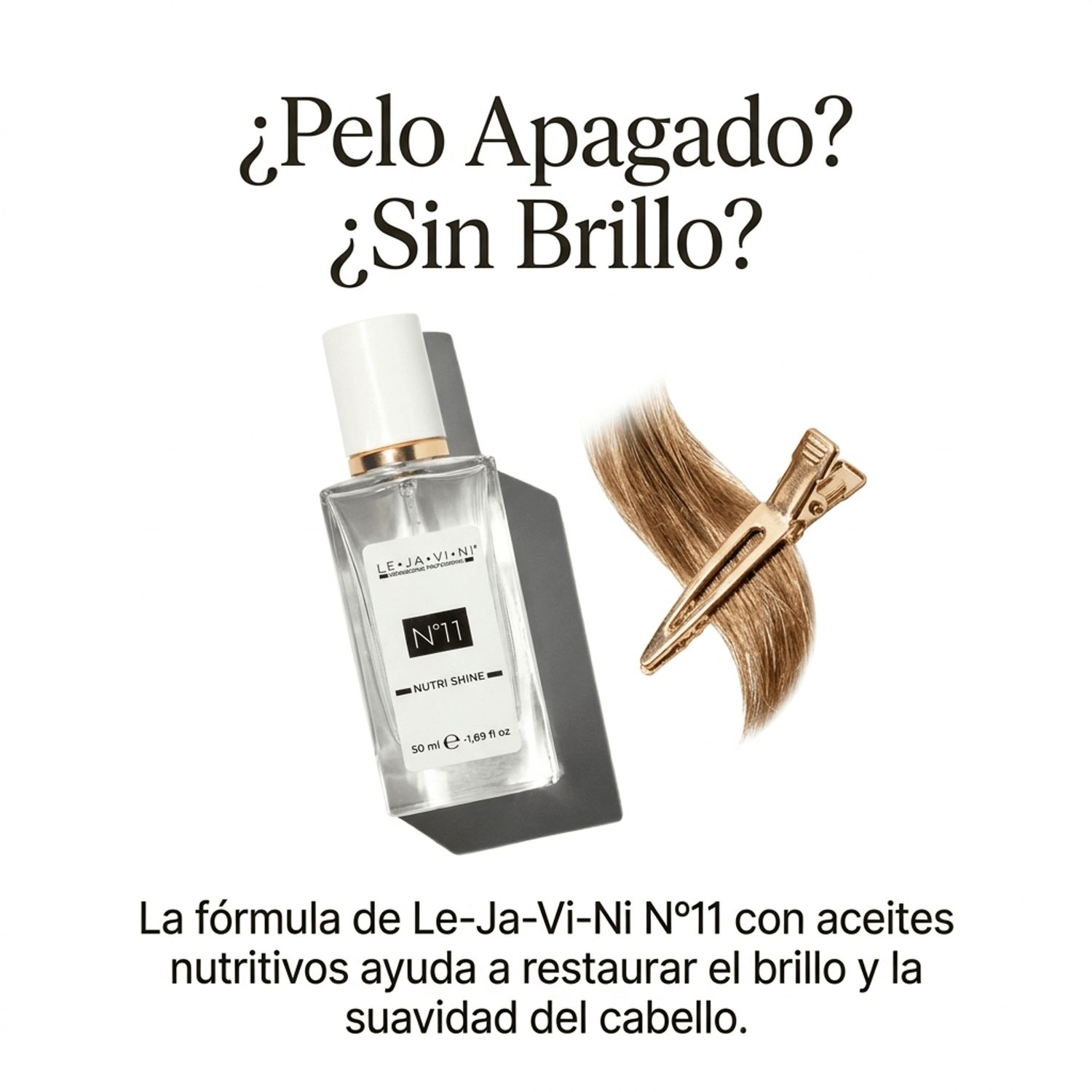 Lejavini Nutri Shine aceite capilar brillo cabello