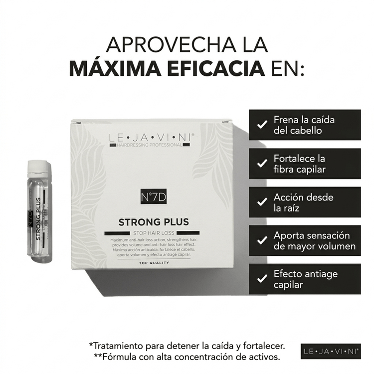 Ampollas Anticaída Cabello Profesional LEJAVINI resultado anticaída