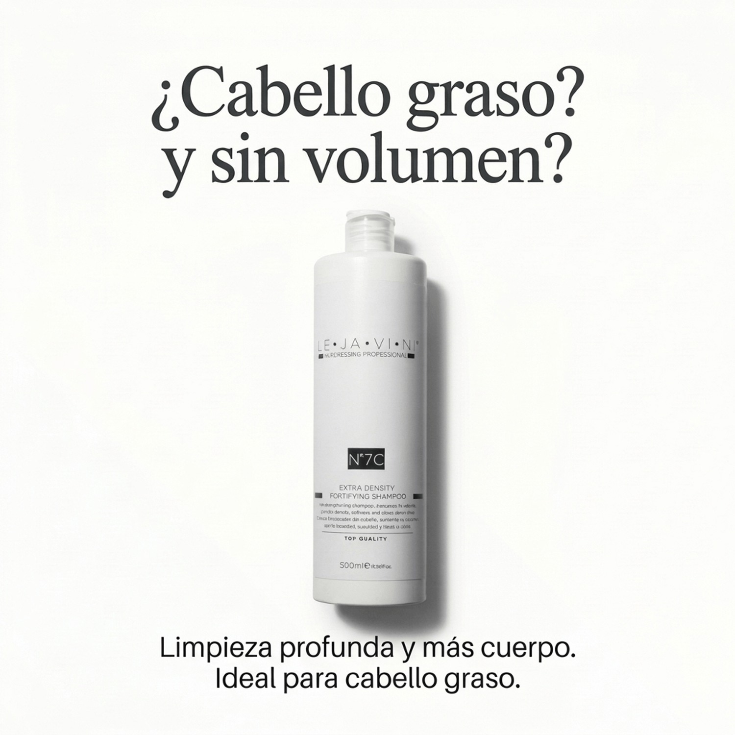Champú fortificante densidad cabello graso volumen LE·JA·VI·NI®