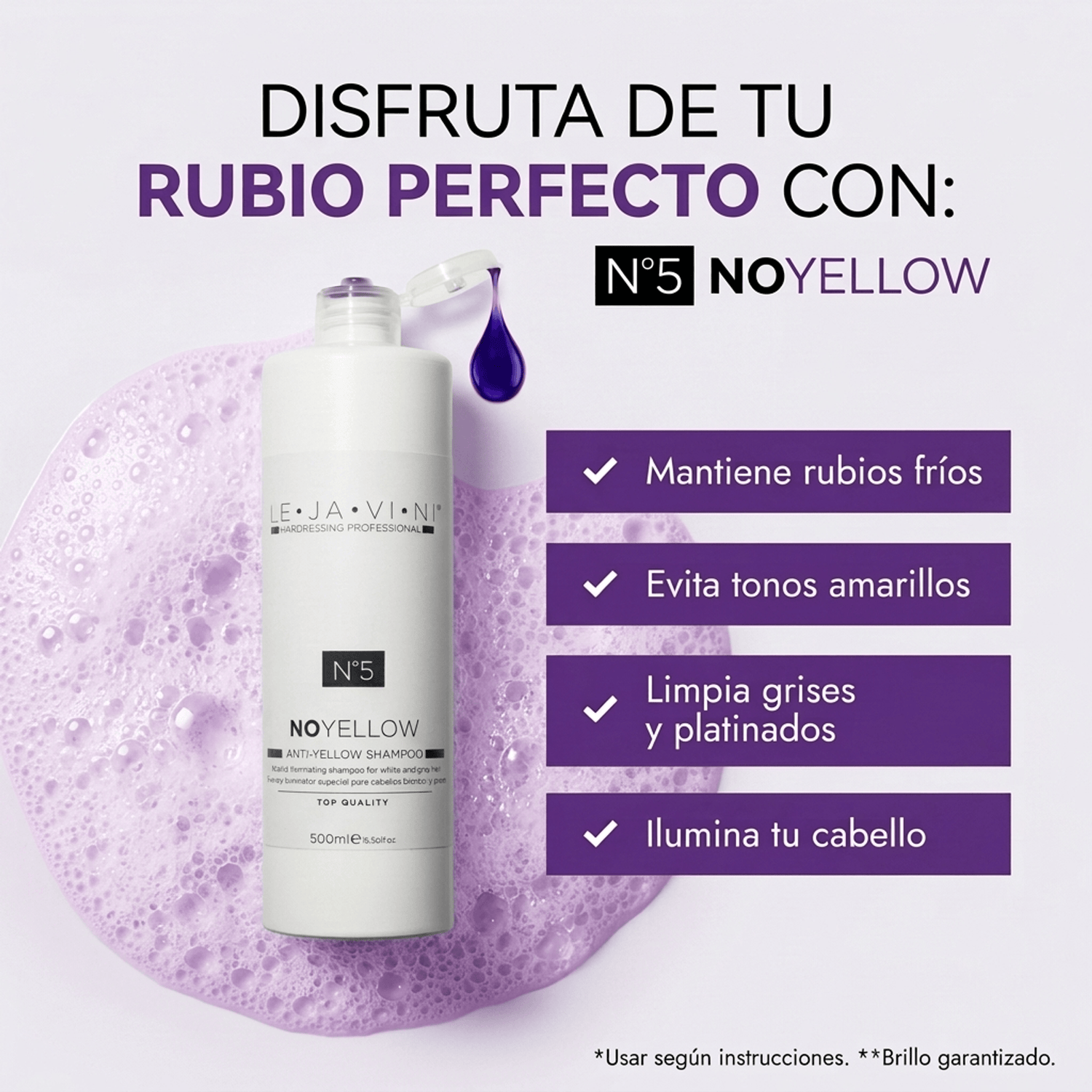 Champú antiamarillo rubio profesional antes después resultado