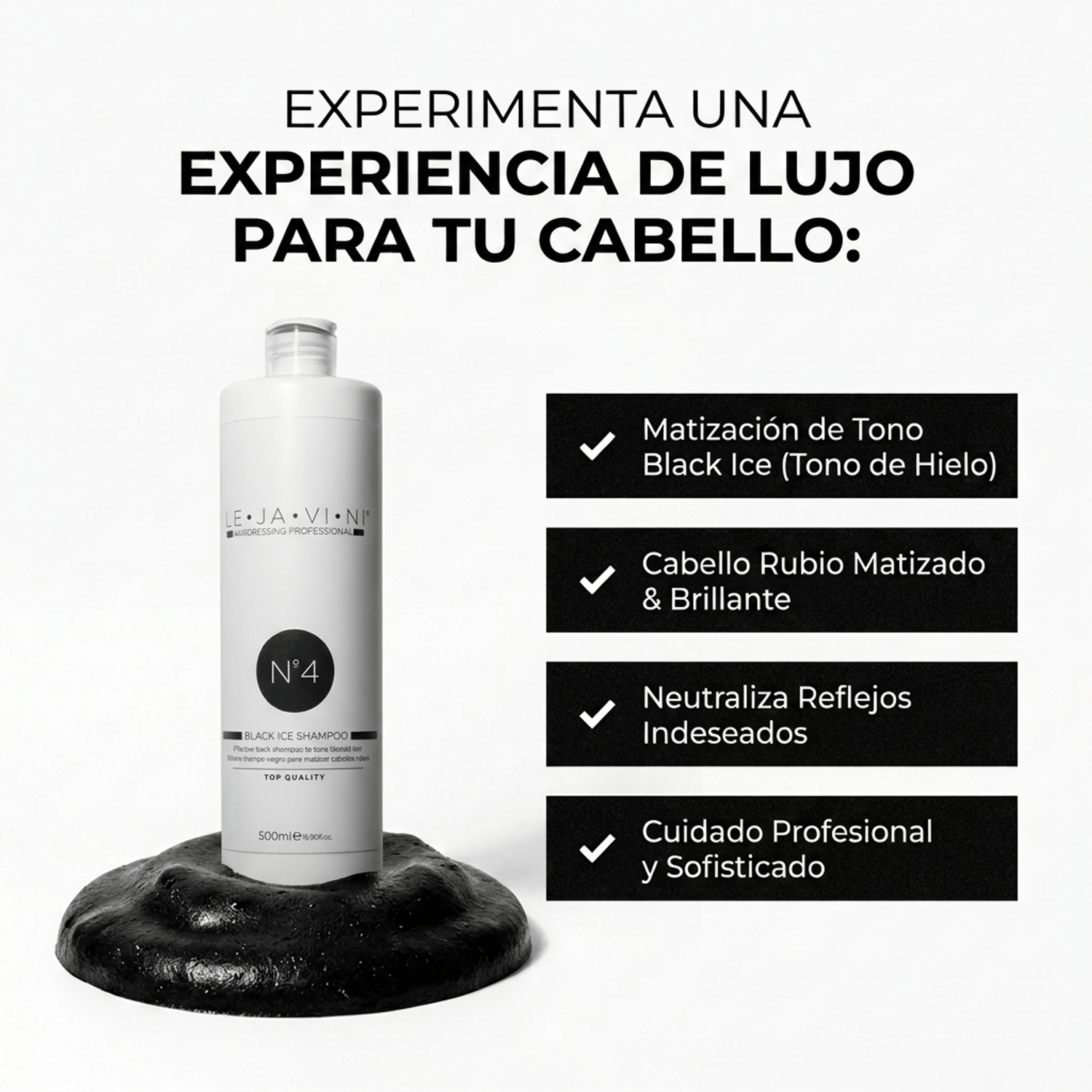 Champú matizador negro cabello profesional modo uso pigmentos negros