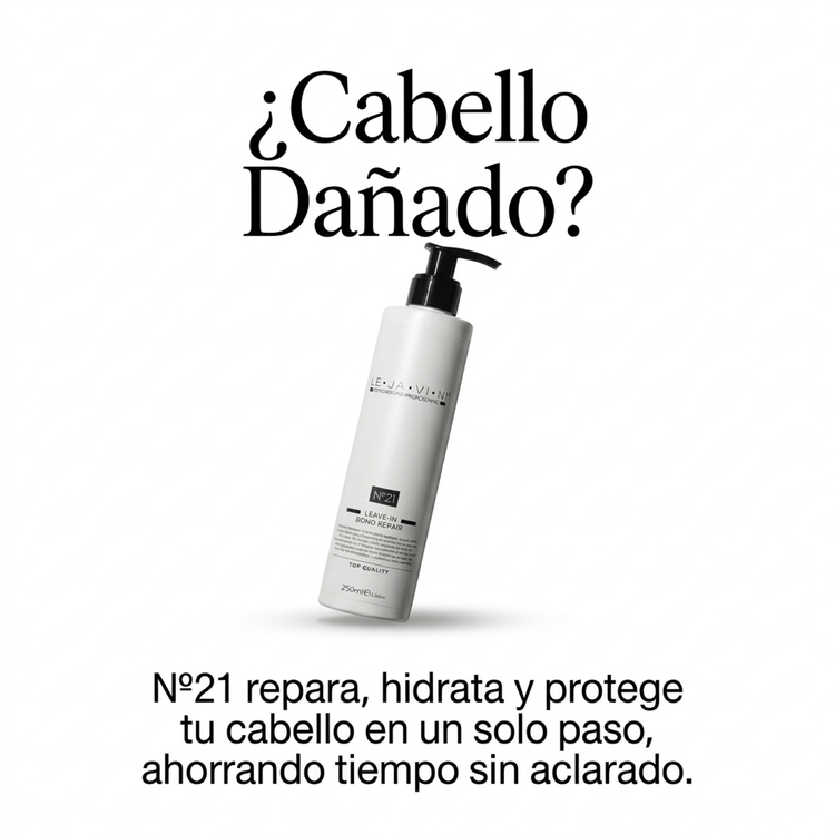 Acondicionador sin aclarado reparador para cabello seco dañado