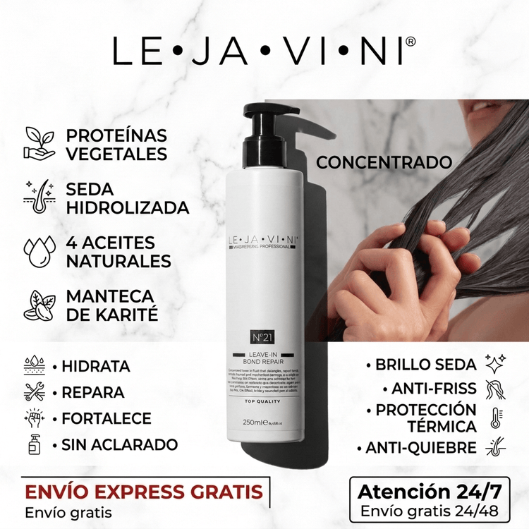 Acondicionador sin aclarado reparador aplicación modo de uso